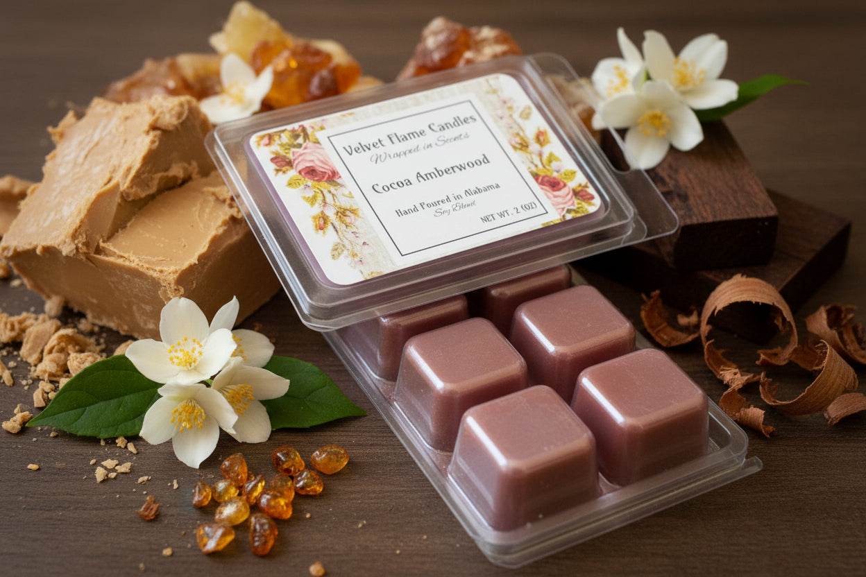Cocoa Amberwood Wax Melt